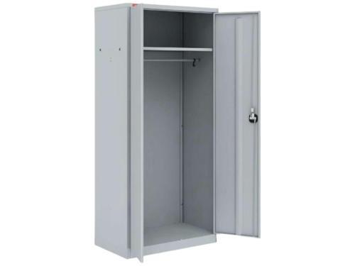 Двухсекционный металлический шкаф для одежды ШАМ-11.Р без перегородки
