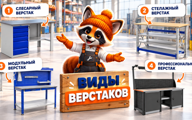 Металлические верстаки: какие они бывают и как сделать правильный выбор.