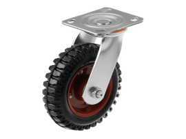 Колеса литые резиновые с площадкой