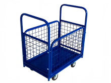 Тележка платформенная ТПС-4 800х1400 с сетчатыми бортами
