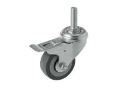 Колесо аппаратное с болтом М10 и тормозом SCtgb 25 (50 мм/50 кг)