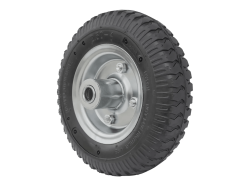 Колесо пневматическое 2.50-4 с несимметричной ступицей, металлическим ободом и шариковым подшипником, ось 16 мм PR 1400-16n (210 мм/100 кг)