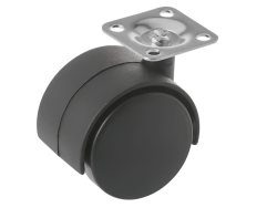Колесо мебельное с поворотной площадкой TWP 50 (50 мм/25 кг)