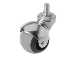 Колесо мебельное-шар с болтом М10 SCmt 25 (50 мм/30 кг)