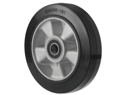 D80+1 Колесо резиновое для гидравлической тележки 200х50 мм