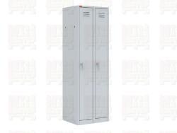 Модульный двухсекционный металлический шкаф для одежды ШРМ-22М