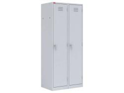 Модульный двухсекционный металлический шкаф для одежды ШРМ-22М
