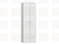 Двухсекционный металлический шкаф для одежды ШР 22-L600