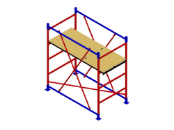 Вышка-тура МЕГА 1М высотой 1.8 м и площадкой