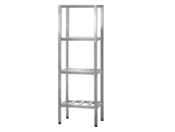 Стеллаж полочный СПЛп PROFI INOX (4 полки перфорированные)