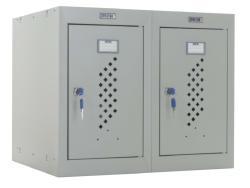 Двухсекционный металлический шкаф Антресоль ML-21-60