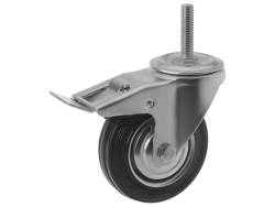 Колесо промышленное с болтом М12 и тормозом SCtb 42 (100 мм/70 кг)