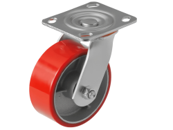 Колесо полиуретановое большегрузное с поворотной площадкой SCP 55 (125 мм/280 кг)