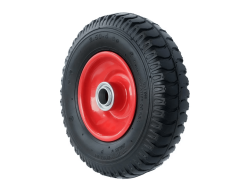 Колесо пневматическое 2.50-4 с симметричной ступицей, металлическим ободом и шариковым подшипником, ось 20 мм PR 1400-20 (210 мм/180 кг)