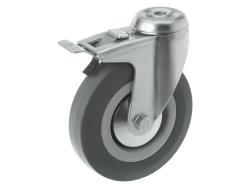 Колесо аппаратное под болт М10 и тормозом SChgb 55 (120 мм/100 кг)