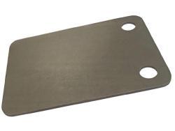 Пластина регулировочная СТСМ 130x120x3, 2 отверстия, цинк