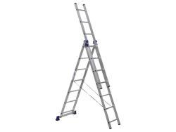 Алюминиевая трехсекционная универсальная лестница серии H3 5307