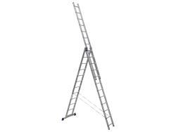 Алюминиевая трехсекционная универсальная лестница серии HS3 6312