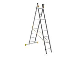 Алюминиевая приставная двухсекционная профессиональная лестница P2 9208