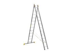 Алюминиевая приставная двухсекционная профессиональная лестница P2 9212
