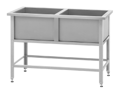 Ванна моечная ВМСн-530/2 "Norma Zn", 2 м/о (ножка угловая)