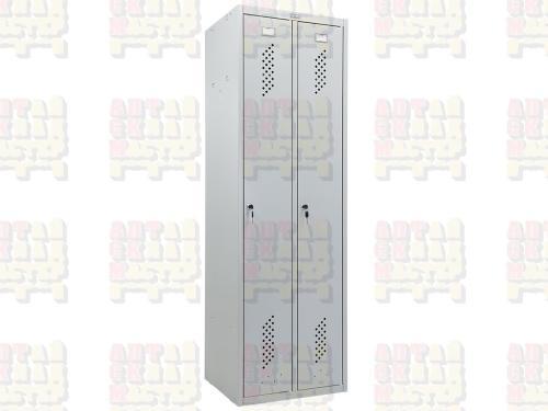 Двухсекционный металлический шкаф Практик LS 21-50
