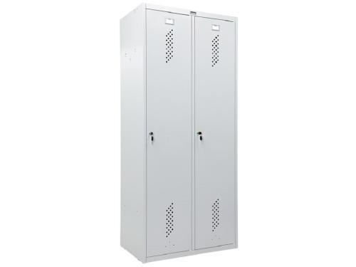 Двухсекционный металлический шкаф Практик LS-21-80