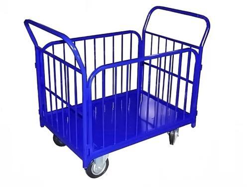 Тележка платформенная с трубчатыми бортами ТПТБ-3 и платформой 700х1200 мм