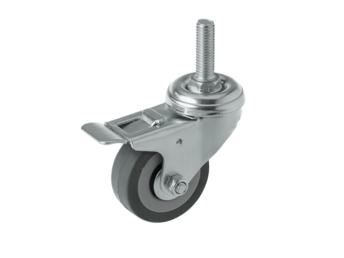 Колесо аппаратное с болтом М10 и тормозом SCtgb 25 (50 мм/50 кг)