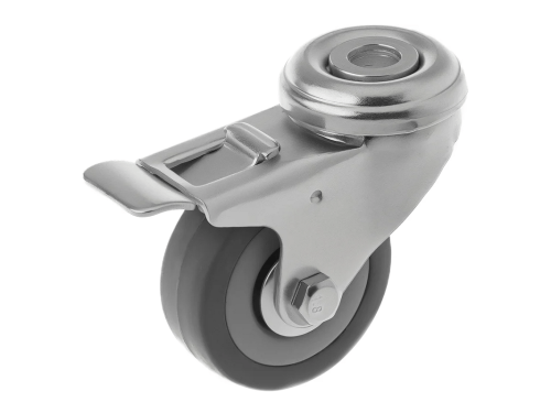 Колесо аппаратное под болт М10 и тормозом SChgb 25 (50 мм/50 кг)