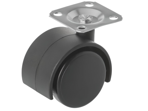 Колесо мебельное с поворотной площадкой TWP 40 (40 мм/25 кг)