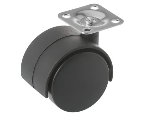 Колесо мебельное с поворотной площадкой TWP 50 (50 мм/25 кг)