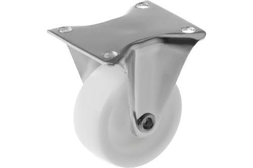 Колесо мебельное полипропиленовое с неповоротной площадкой FCpp 25 (50 мм/30 кг)
