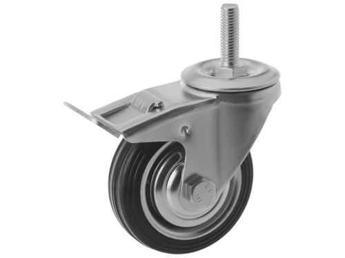 Колесо промышленное с болтом М10 и тормозом SCtb 93 (75 мм/50 кг)