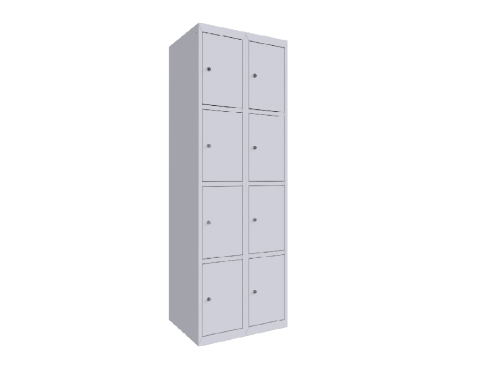 Двухсекционный металлический шкаф для сумок ШР-28 L600