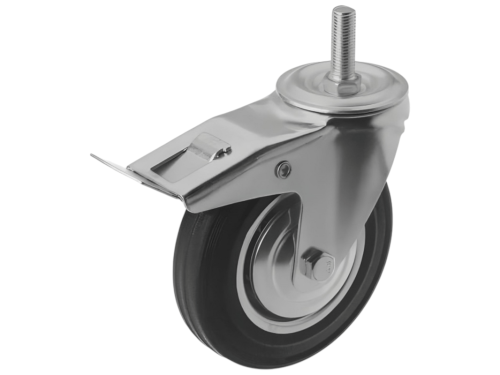 Колесо промышленное с болтом М16 и тормозом SCtb 63 (160 мм/145 кг)