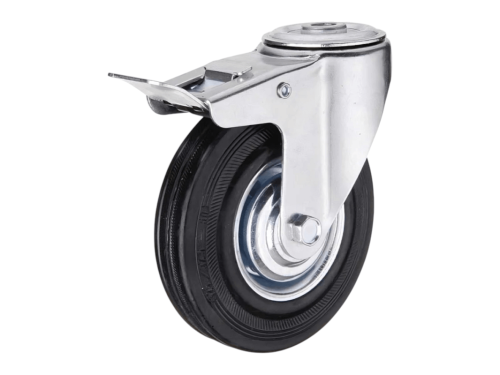 Колеса промышленное под болт М12 и тормозом SChb 55 (125 мм/100 кг)