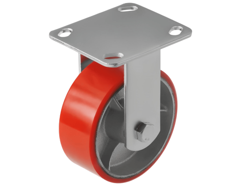 Колесо большегрузное с неповоротной площадкой FCP 54 (125 мм/280 кг)