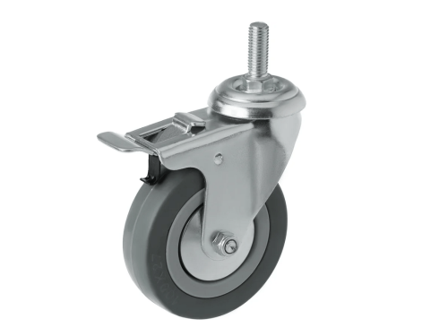 Колесо аппаратное с болтом М12 и тормозом SCtgb 42 (100 мм/80 кг)