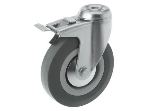 Колесо аппаратное под болт М10 и тормозом SChgb 55 (120 мм/100 кг)