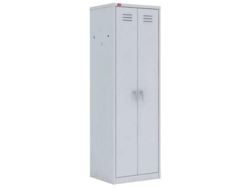 Двухсекционный металлический шкаф для одежды ШРМ-АК