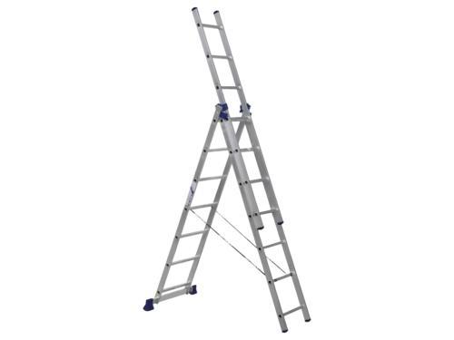 Алюминиевая трехсекционная универсальная лестница серии H3 5307