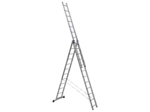 Алюминиевая трехсекционная универсальная лестница серии HS3 6312