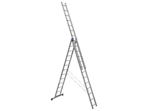 Алюминиевая трехсекционная универсальная лестница серии HS3 6313