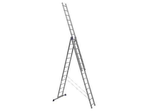 Алюминиевая трехсекционная универсальная лестница серии HS3 6314